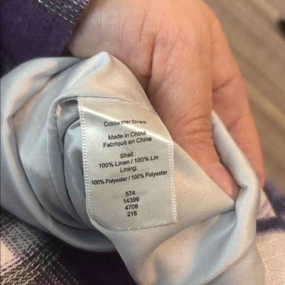 Coldwater Creek Floral Spring Linen Blazer - Picture 4 of 4